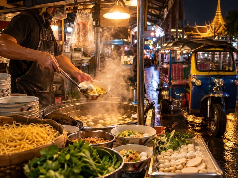 Michelin-Street-Food-Tour mit tuk tuk