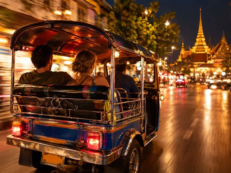 Markt-, Tempel- und Food-Night-Tour mit dem tuk tuk